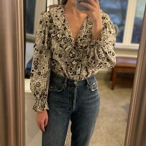 Zara blouse (looks like Ulla Johnson!)